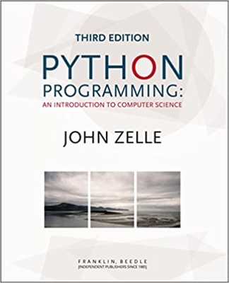 جلد معمولی سیاه و سفید_کتاب Python Programming: An Introduction to Computer Science, 3rd Ed.