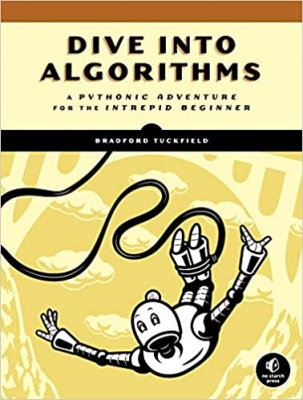 جلد سخت سیاه و سفید_کتاب Dive Into Algorithms: A Pythonic Adventure for the Intrepid Beginner