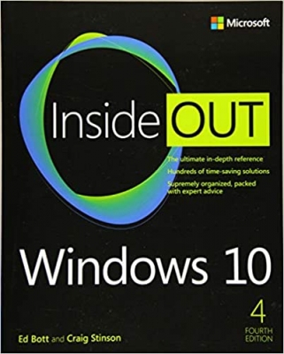 جلد سخت سیاه و سفید_کتاب Windows 10 Inside Out 4th Edition