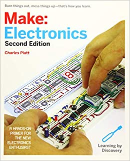 جلد معمولی سیاه و سفید_کتاب Make: Electronics: Learning Through Discovery