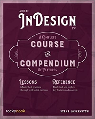 جلد سخت سیاه و سفید_کتاب Adobe InDesign CC: A Complete Course and Compendium of Features