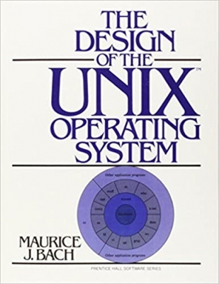 جلد سخت سیاه و سفید_کتاب The Design of the UNIX Operating System 1st Edition