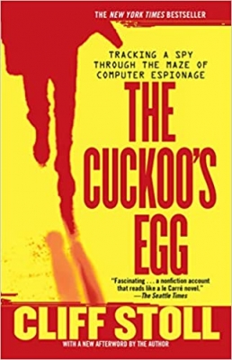 جلد معمولی سیاه و سفید_کتاب The Cuckoo's Egg: Tracking a Spy Through the Maze of Computer Espionage 