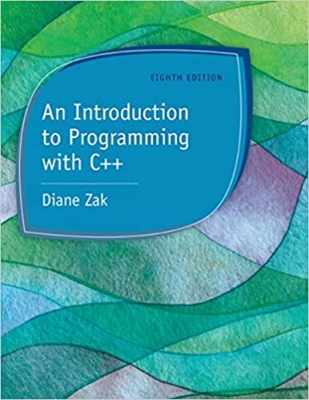 جلد سخت سیاه و سفید_کتاب An Introduction to Programming with C++ 8th Edition