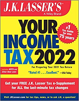 جلد سخت رنگی_کتاب J.K. Lasser's Your Income Tax 2022: For Preparing Your 2021 Tax Return