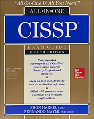 جلد معمولی سیاه و سفید_کتاب CISSP All-in-One Exam Guide, Eighth Edition