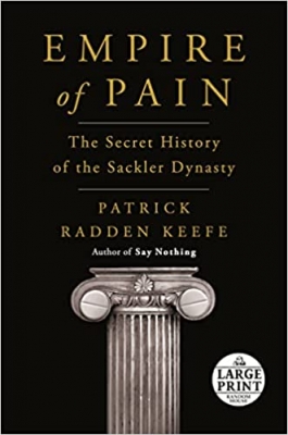 جلد سخت رنگی_کتاب Empire of Pain: The Secret History of the Sackler Dynasty