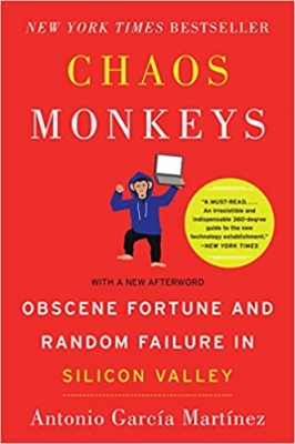 جلد سخت سیاه و سفید_کتاب Chaos Monkeys: Obscene Fortune and Random Failure in Silicon Valley