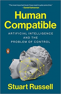 جلد سخت سیاه و سفید_کتاب Human Compatible: Artificial Intelligence and the Problem of Control
