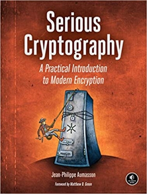 جلد معمولی سیاه و سفید_کتاب Serious Cryptography: A Practical Introduction to Modern Encryption