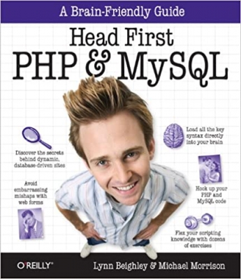 جلد سخت رنگی_کتاب Head First PHP & MySQL: A Brain-Friendly Guide