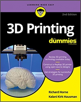 جلد معمولی سیاه و سفید_کتاب3D Printing For Dummies (For Dummies (Computers)) 2nd Edition 
