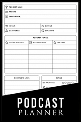 کتاب Podcast Planner: Podcast Planning Journal for Daily Planning Your Podcasts Episodes Goals & Notes, Podcasting Journal | Podcast Planner Book Diary Log ... Her Dummies | Logbook 2021 (6