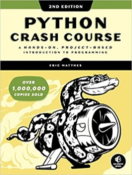 جلد سخت سیاه و سفید_کتاب Python Crash Course, 2nd Edition: A Hands-On, Project-Based Introduction to Programming 2nd Edition
