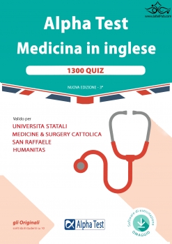 کتاب Alpha Test. Medicina in inglese. 1300 quiz. Valido per università statali, medicine & surgery Cattolica, San Raffaele