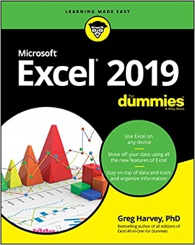 جلد معمولی سیاه و سفید_کتاب Excel 2019 For Dummies