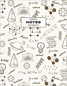 کتاب Cornell Notes Notebook: Note Taking with Graph Paper Quad Grid, Index and Numbered Pages, Science (Note-Taking System) 