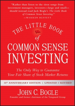 جلد معمولی سیاه و سفید_کتاب The Little Book of Common Sense Investing: The Only Way to Guarantee Your Fair Share of Stock Market Returns (Little Books, Big Profits)