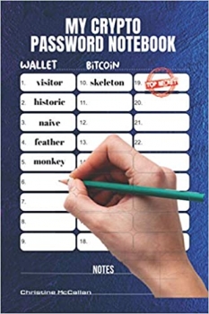 کتاب My crypto Password Notebook: Never worry about losing your Cryptocurrency: 24 pages your for Cryptocurrency Private Keys