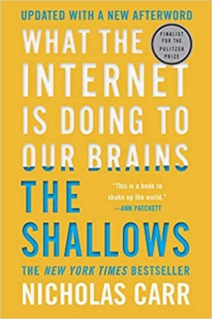 جلد معمولی سیاه و سفید_کتاب The Shallows: What the Internet Is Doing to Our Brains