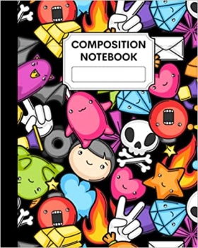 کتاب Kawaii Gamer - Video Game Composition Notebook Wide Ruled 100 pages: Perfect for Gamer Girls, Boys, Kids, Teens, and Adults