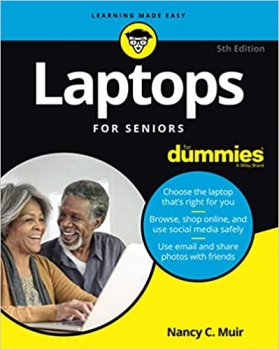 جلد معمولی سیاه و سفید_کتاب Laptops for Seniors For Dummies (For Dummies (Computer/Tech))