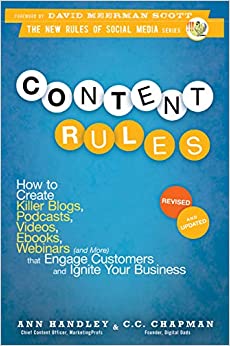 جلد معمولی سیاه و سفید_کتاب Content Rules: How to Create Killer Blogs, Podcasts, Videos, Ebooks, Webinars (and More) That Engage Customers and Ignite Your Business