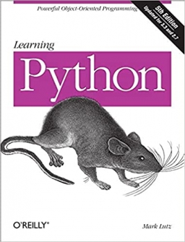 جلد معمولی سیاه و سفید_کتاب Learning Python, 5th Edition