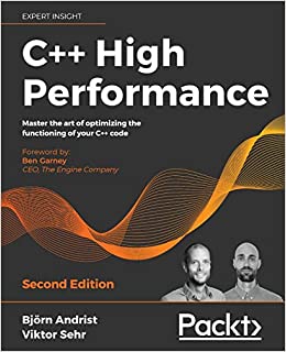 جلد سخت سیاه و سفید_کتاب C++ High Performance: Master the art of optimizing the functioning of your C++ code, 2nd Edition