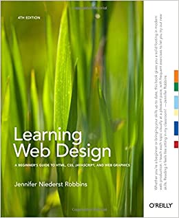 جلد سخت سیاه و سفید_کتابLearning Web Design: A Beginner's Guide to HTML, CSS, JavaScript, and Web Graphics