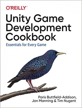 جلد معمولی سیاه و سفید_کتاب Unity Game Development Cookbook: Essentials for Every Game