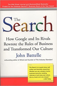 جلد معمولی سیاه و سفید_کتاب The Search: How Google and Its Rivals Rewrote the Rules of Business and Transformed Our Culture