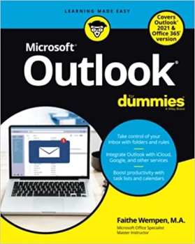 جلد معمولی سیاه و سفید_کتاب Outlook For Dummies (For Dummies (Computer/Tech)) 