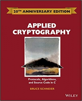 جلد سخت سیاه و سفید_کتاب Applied Cryptography: Protocols, Algorithms and Source Code in C