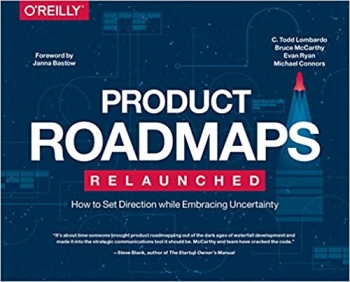 جلد معمولی سیاه و سفید_کتاب Product Roadmaps Relaunched: How to Set Direction while Embracing Uncertainty