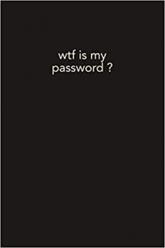 جلد سخت سیاه و سفید_کتاب Password logbook: Personal internet and password keeper and organizer (Alphabetically sorted)