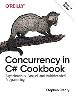 جلد معمولی سیاه و سفید_کتاب Concurrency in C# Cookbook: Asynchronous, Parallel, and Multithreaded Programming