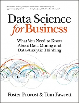 جلد معمولی سیاه و سفید_کتاب Data Science for Business: What You Need to Know about Data Mining and Data-Analytic Thinking