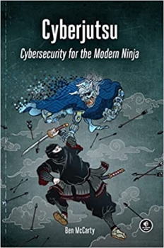 جلد معمولی سیاه و سفید_کتاب Cyberjutsu: Cybersecurity for the Modern Ninja
