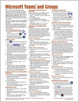 کتاب Microsoft Teams and Groups for Office 365 Quick Reference Guide (Cheat Sheet of Instructions, Tips & Shortcuts - Laminated Card)