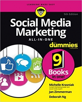 جلد معمولی سیاه و سفید_کتاب Social Media Marketing All-in-One For Dummies (For Dummies (Business & Personal Finance))