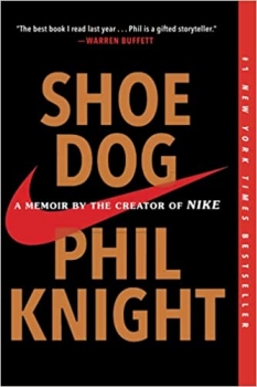 جلد سخت رنگی_کتاب Shoe Dog: A Memoir by the Creator of Nike