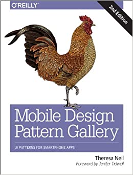 جلد معمولی سیاه و سفید_کتاب Mobile Design Pattern Gallery: UI Patterns for Smartphone Apps