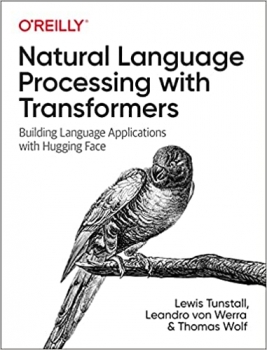 جلد سخت سیاه و سفید_کتاب Natural Language Processing with Transformers: Building Language Applications with Hugging Face 1st Edition