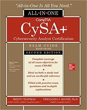 جلد سخت سیاه و سفید_کتاب CompTIA CySA+ Cybersecurity Analyst Certification All-in-One Exam Guide, Second Edition (Exam CS0-002)