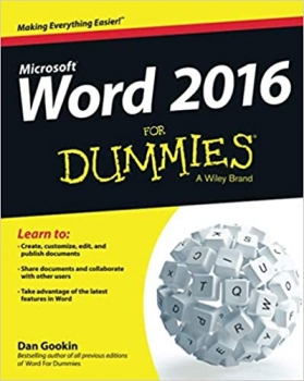 کتاب Word 2016 For Dummies (Word for Dummies) 