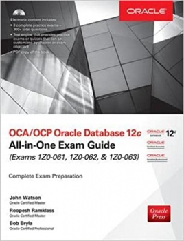جلد سخت سیاه و سفید_کتاب OCA/OCP Oracle Database 12c All-in-One Exam Guide (Exams 1Z0-061, 1Z0-062, & 1Z0-063) 2nd Edition