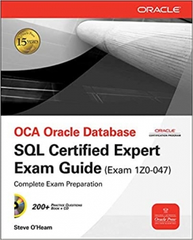 جلد سخت سیاه و سفید_کتاب OCE Oracle Database SQL Certified Expert Exam Guide (Exam 1Z0-047) (Oracle Press) 1st Edition