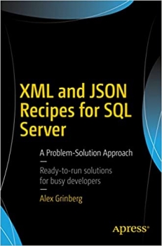 جلد معمولی سیاه و سفید_کتاب XML and JSON Recipes for SQL Server: A Problem-Solution Approach