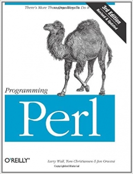 جلد معمولی سیاه و سفید_کتاب Programming Perl (3rd Edition)